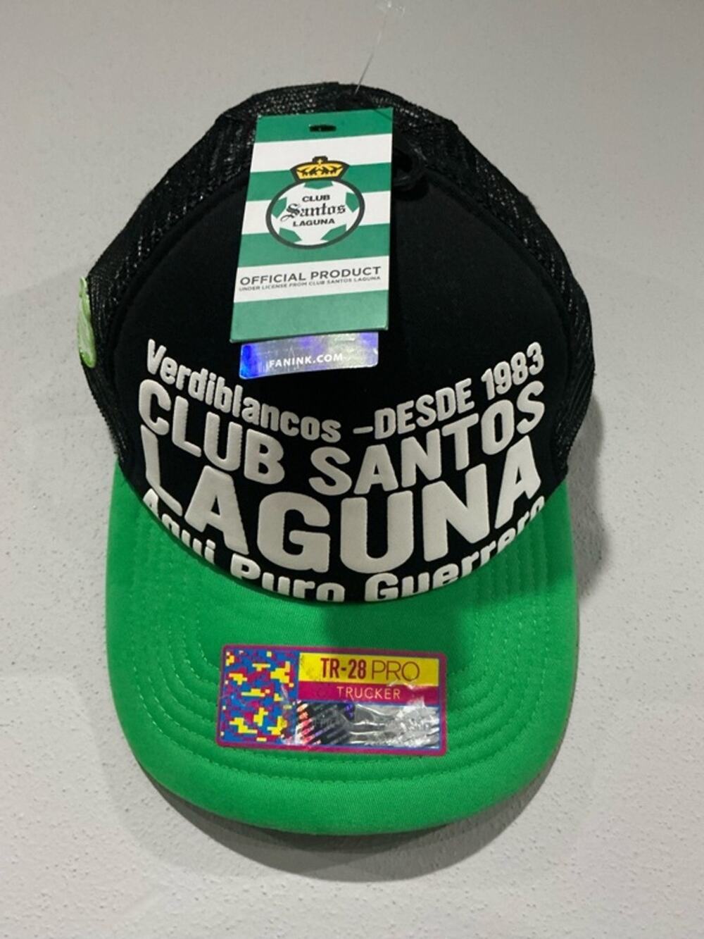 Santos Laguna Club Gold Adjustable Hat - Black